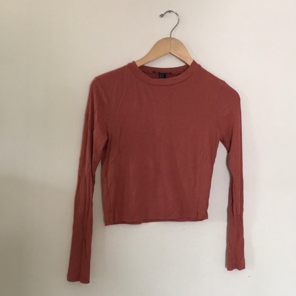 Forever 21 ribbed mock neck